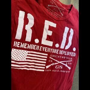 Kids large grunt style military usa america t-shirt